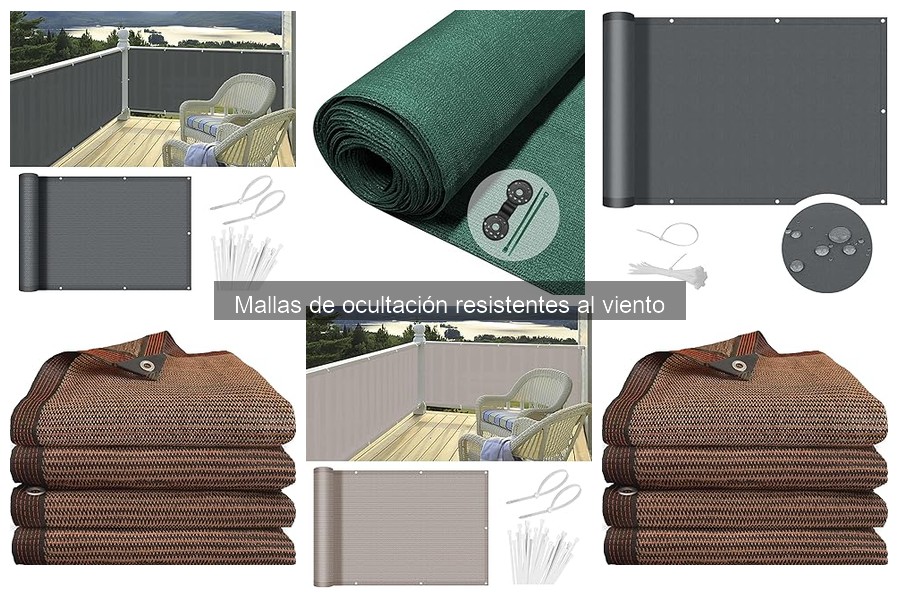 Mejores mallas de ocultación resistentes al viento para jardines pequeños