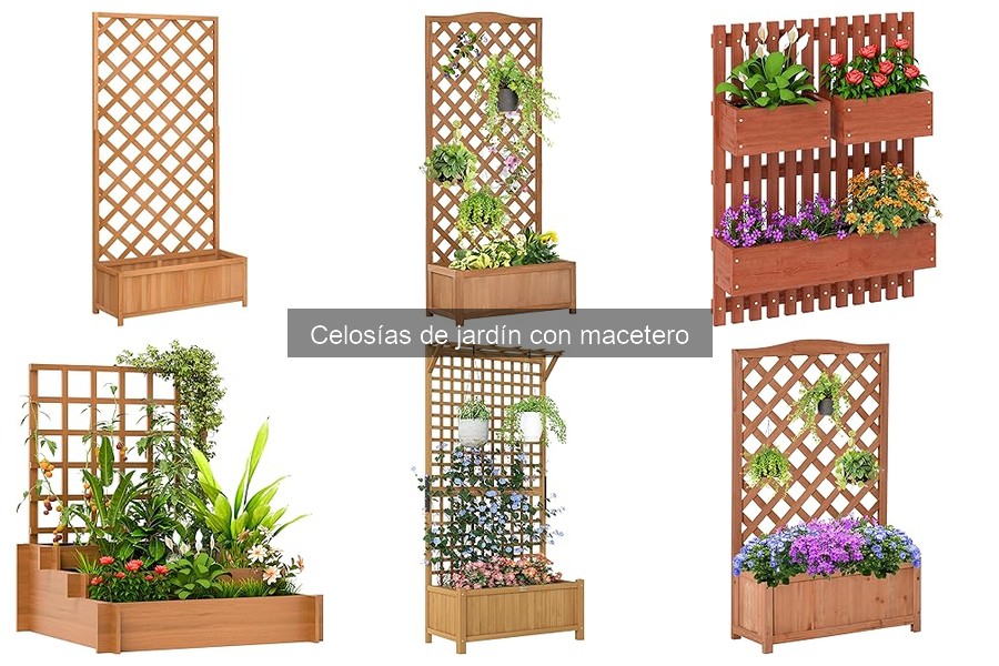 Mejores marcas de celosías de jardín con macetero