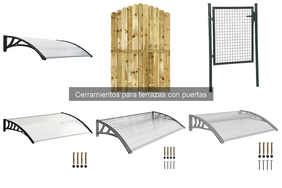 Mejores materiales para cerramientos de terrazas con puertas