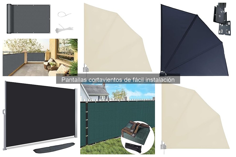 Mejores materiales para pantallas cortavientos de fácil instalación