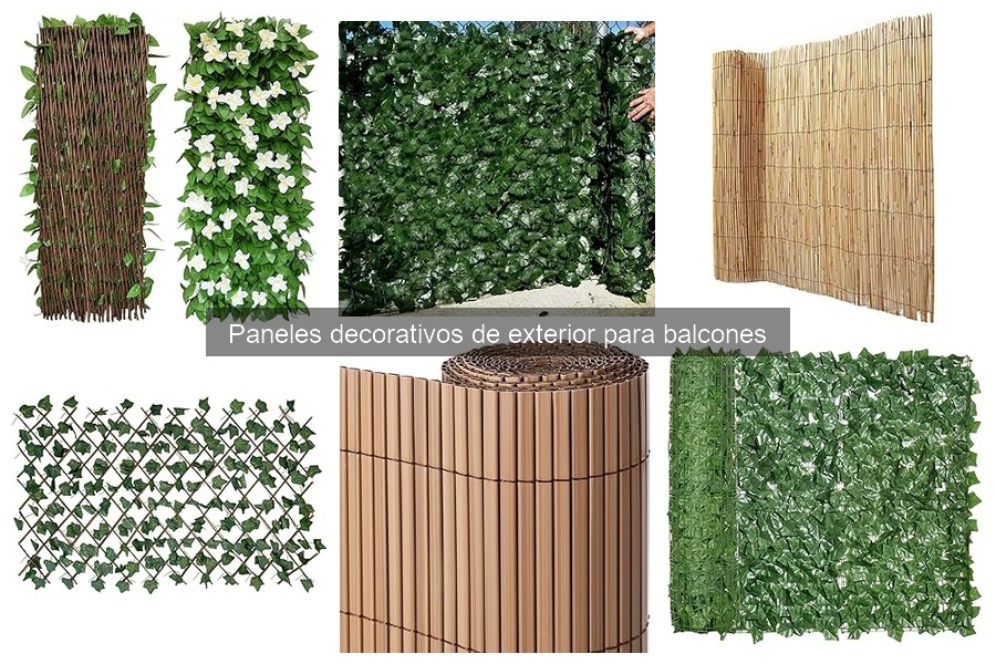 Mejores paneles decorativos para balcones pequeños