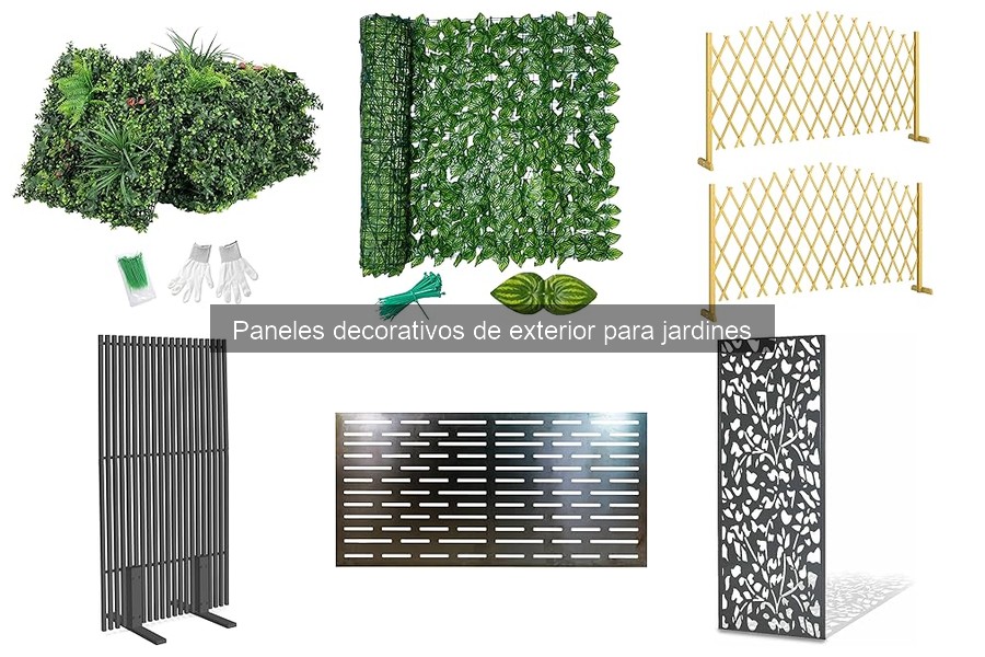 Mejores paneles decorativos para espacios pequeños en jardines