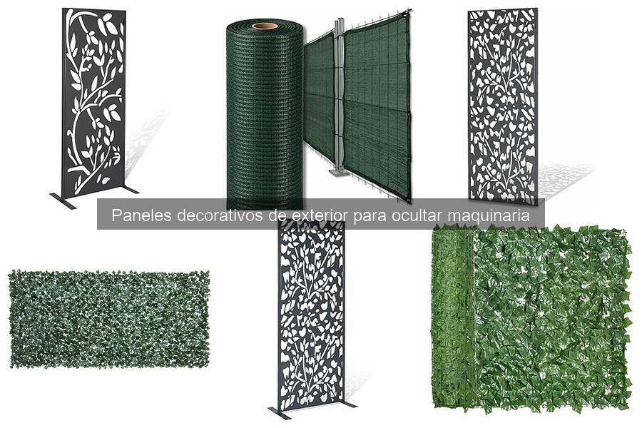 Mejores paneles decorativos para ocultar maquinaria en jardines