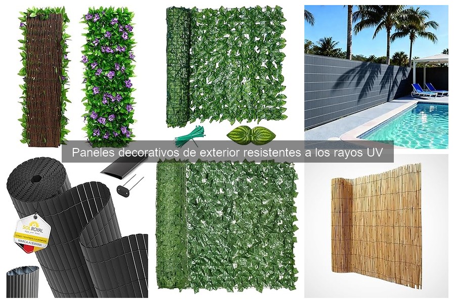 Mejores paneles decorativos UV para patios pequeños