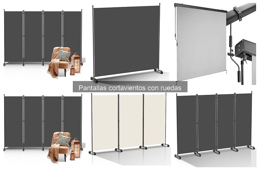 Mejores pantallas cortavientos con ruedas para terrazas pequeñas