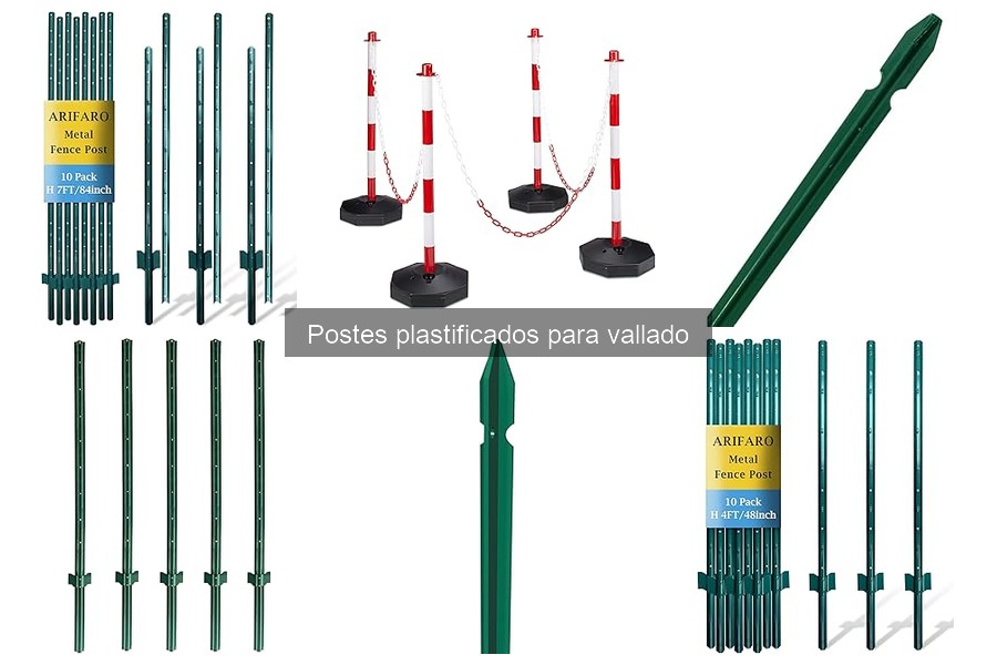 Mejores postes plastificados para vallado en 2023