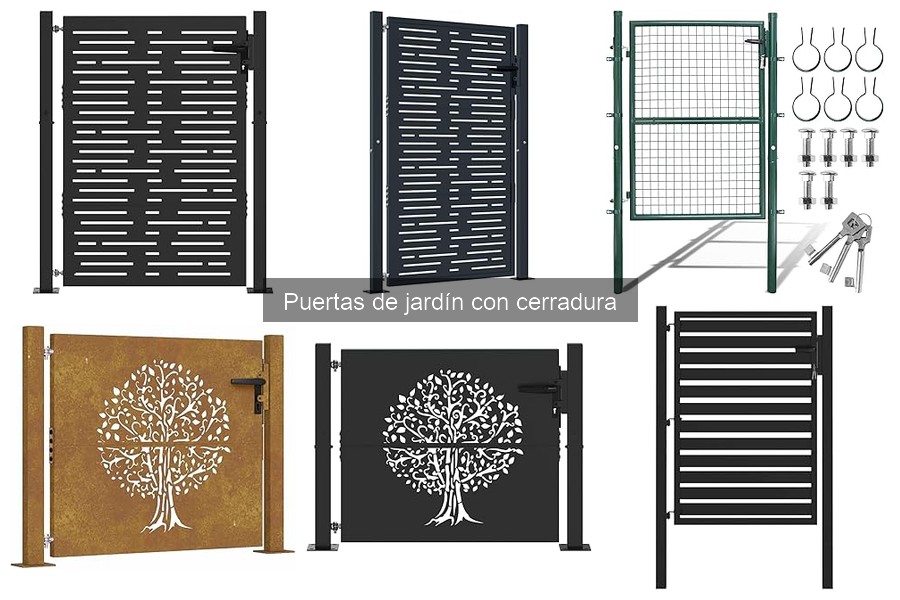 Mejores puertas de jardín con cerradura para espacios pequeños