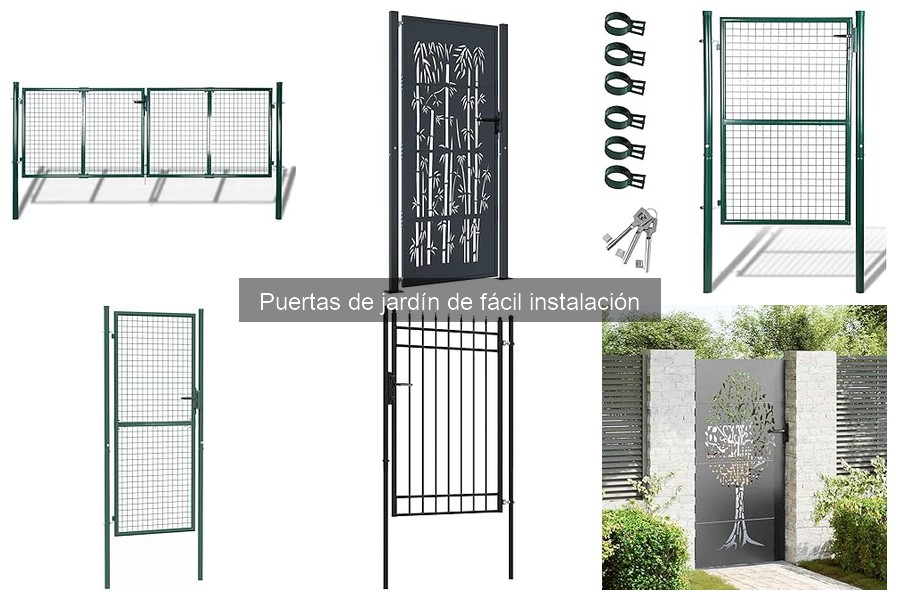 Mejores puertas de jardín de fácil instalación para espacios pequeños