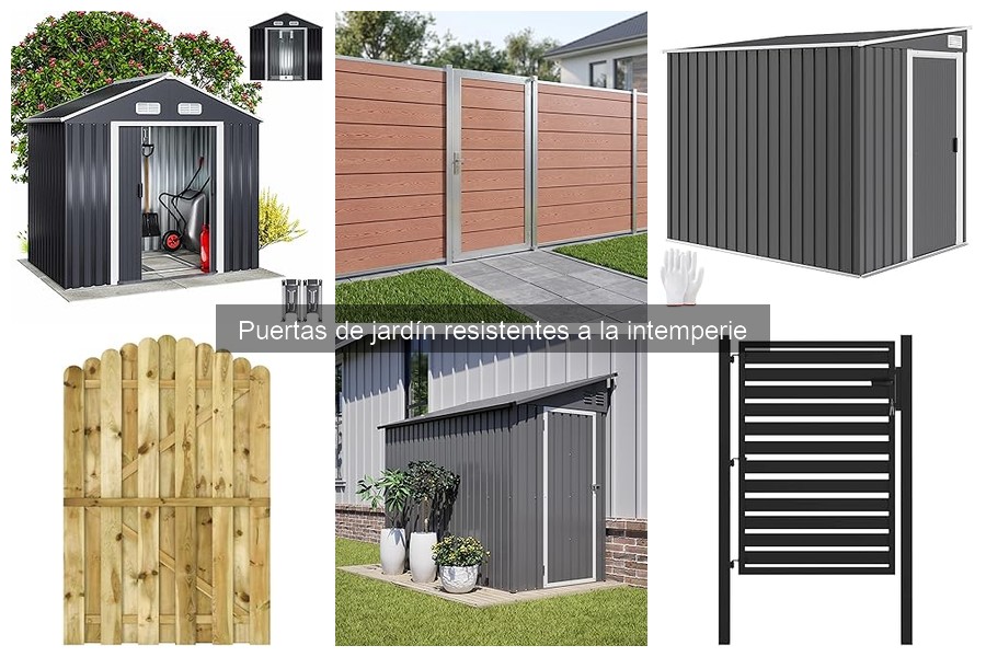 Mejores puertas de jardín resistentes para climas húmedos