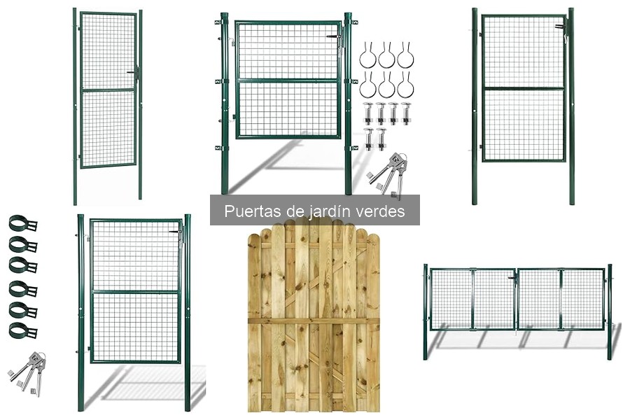 Mejores puertas de jardín verdes para casas pequeñas