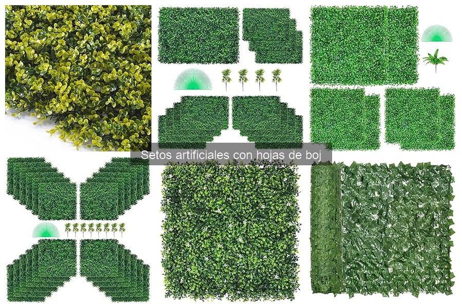 Mejores setos artificiales de boj para jardines pequeños