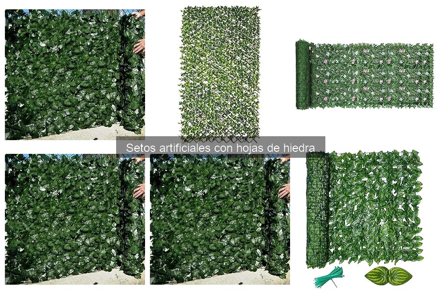 Mejores setos artificiales de hiedra para jardines pequeños
