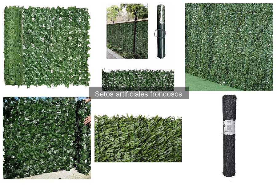 Mejores setos artificiales frondosos para jardines pequeños