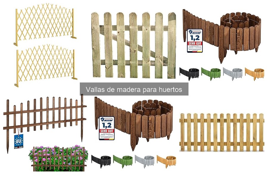 Mejores vallas de madera para huertos pequeños: comparativa
