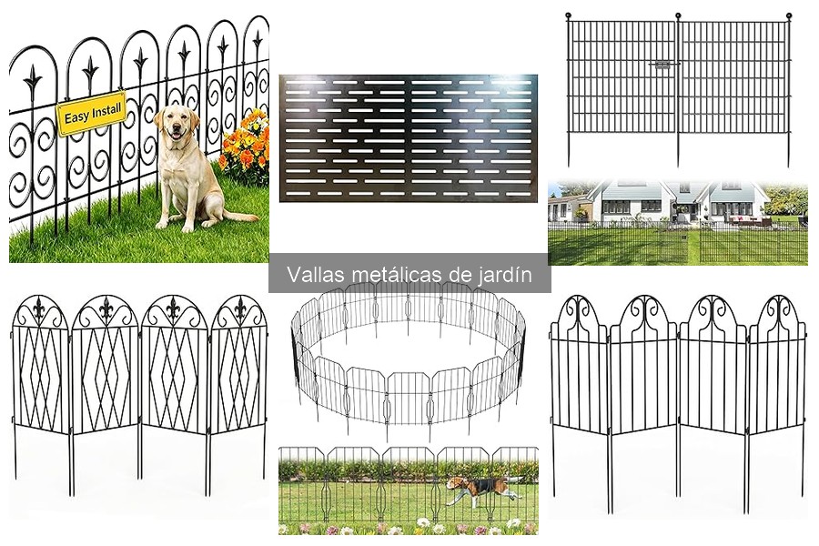 Mejores vallas metálicas para jardines pequeños: comparativa