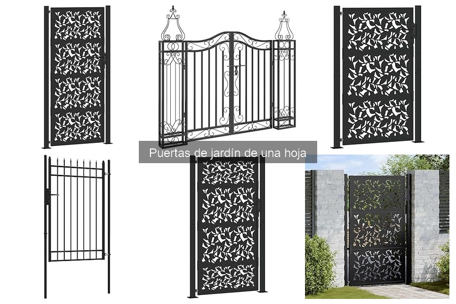Opciones de Personalización para Puertas de Jardín de Una Hoja