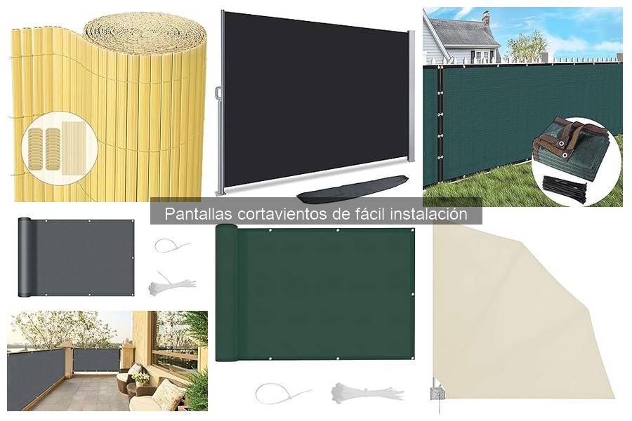 Opiniones sobre pantallas cortavientos de fácil instalación