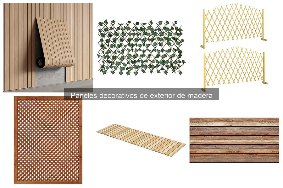 Paneles decorativos de exterior de madera: Definición y usos