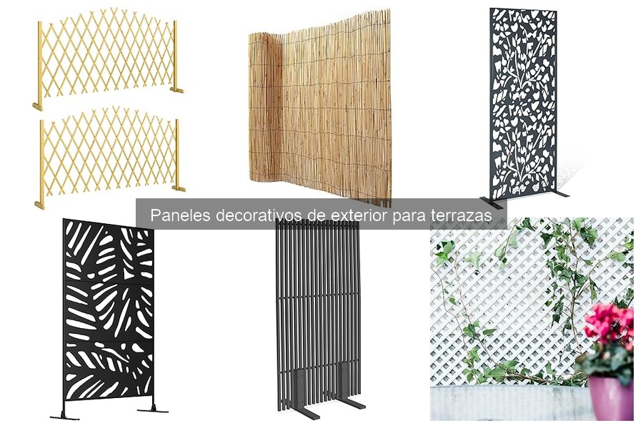 Paneles decorativos de exterior para terrazas: Guía completa