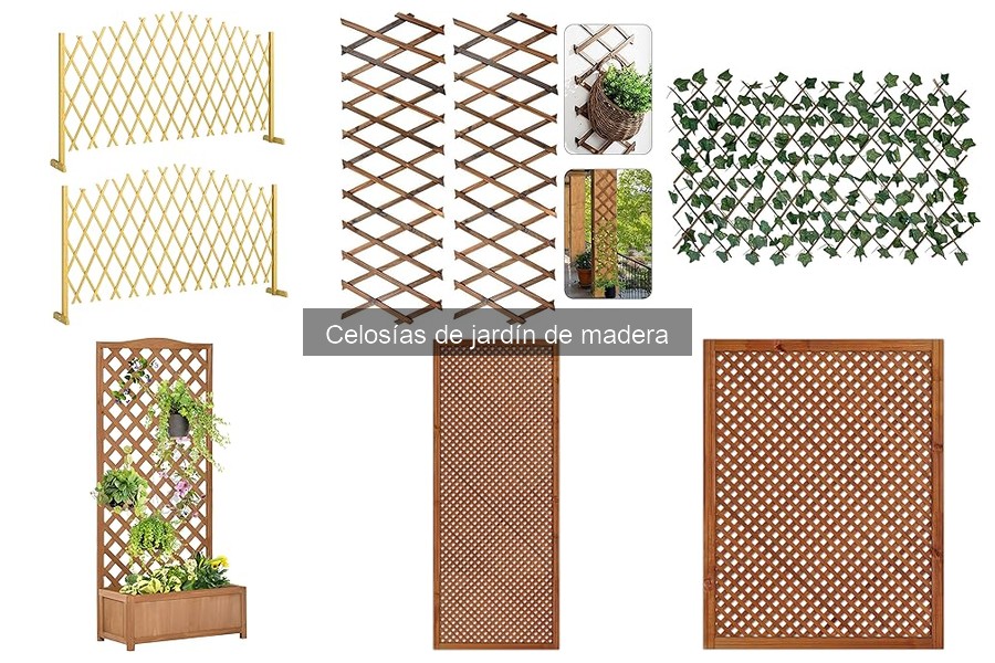 Personaliza tu celosía de jardín de madera con estilo