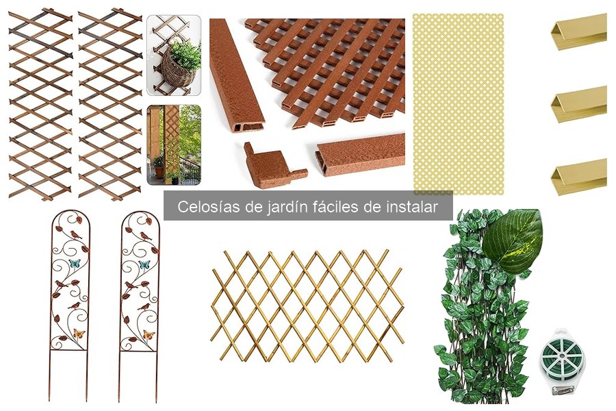 Personaliza tus celosías de jardín fácilmente