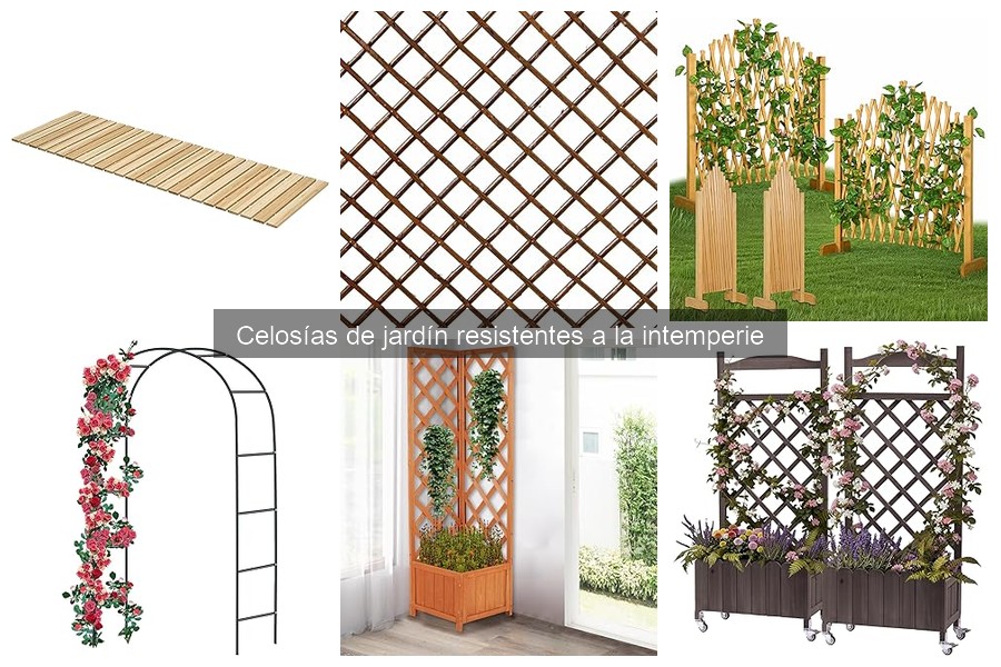 Personaliza tus celosías de jardín resistentes a la intemperie