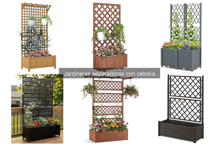 Personaliza tus jardineras separadoras con celosía