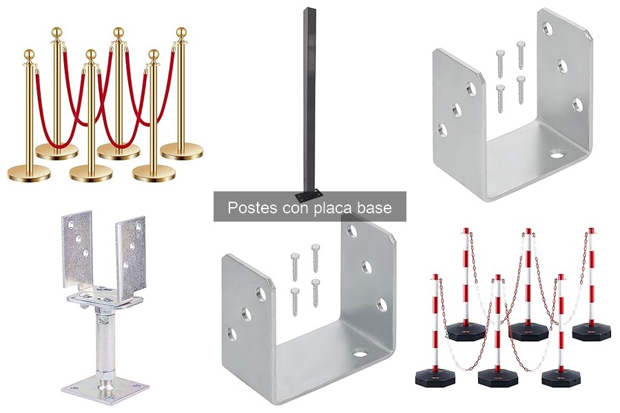 Postes con placa base vs. sin base: ¿cuál elegir?