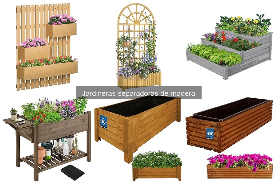 Precios de jardineras separadoras de madera en 2023