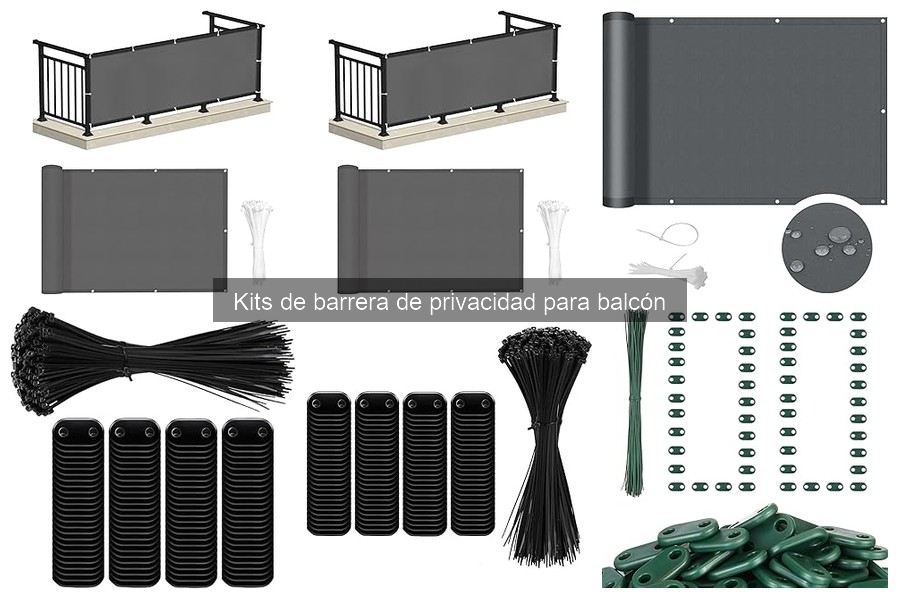 Problemas comunes al usar kits de barrera de privacidad en balcón