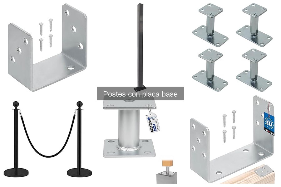 ** Problemas comunes al usar postes con placa base y cómo solucionarlos