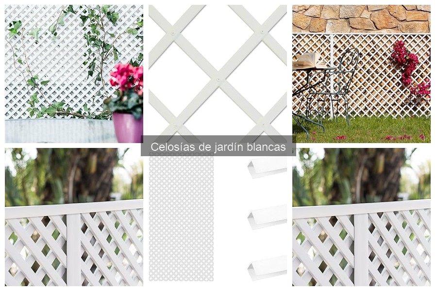 Problemas comunes con celosías de jardín blancas