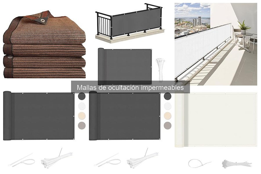 Problemas comunes con mallas de ocultación impermeables
