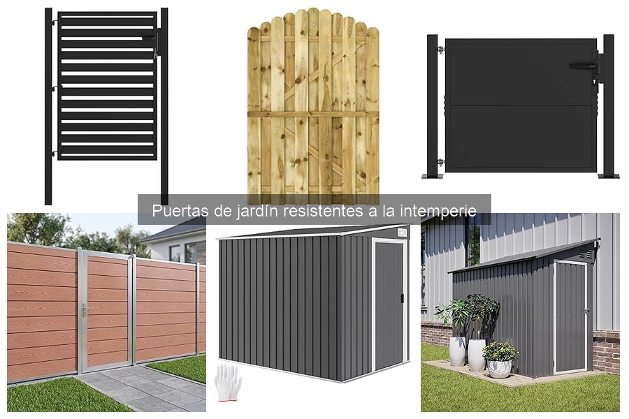 Problemas comunes con puertas de jardín no resistentes a la intemperie