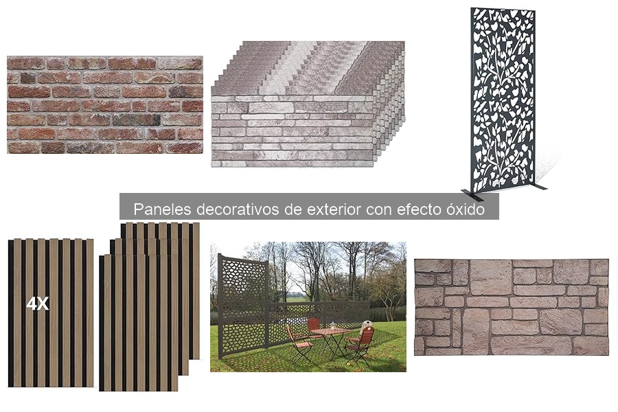 Problemas y soluciones de paneles decorativos efecto óxido