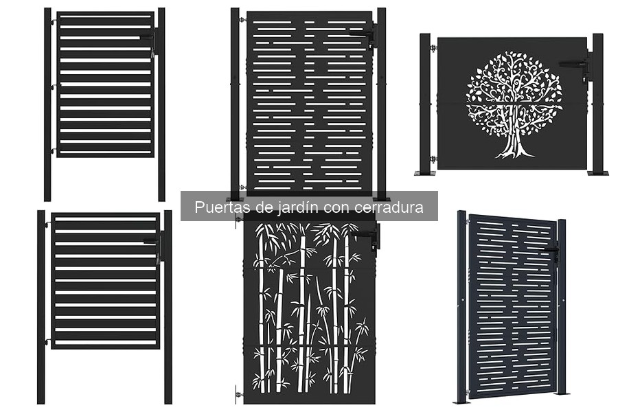 Puertas de jardín con cerradura: ¿Qué son y características?