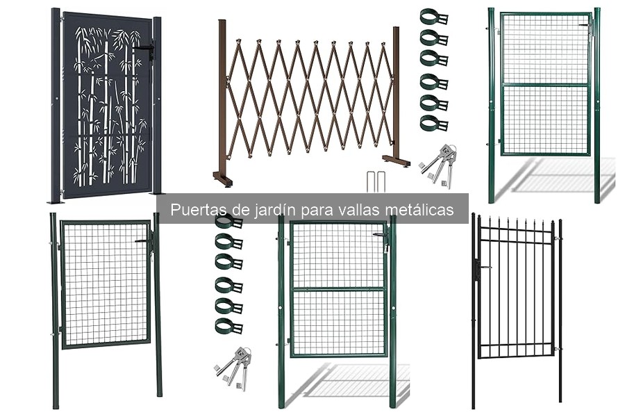 Puertas de jardín para vallas metálicas: características y usos