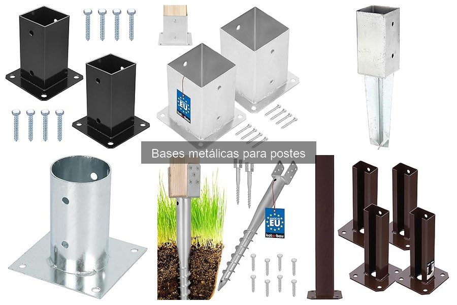 ¿Qué son las bases metálicas para postes? Descubre sus funciones