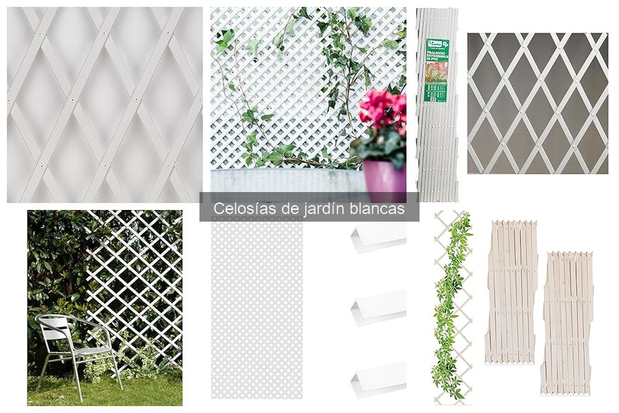 ¿Qué son las celosías de jardín blancas? Guía Informativa