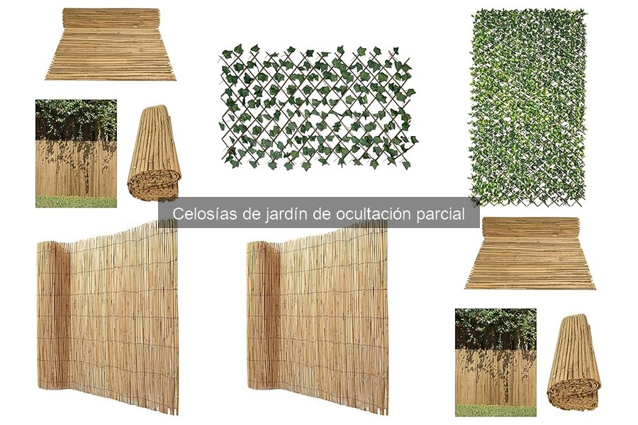 ¿Qué son las celosías de jardín de ocultación parcial?