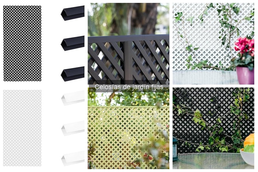 ¿Qué son las celosías de jardín fijas? Características y usos
