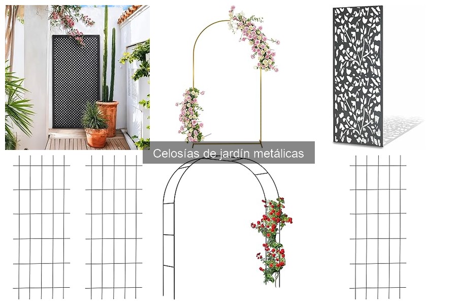 ¿Qué son las celosías de jardín metálicas? Definición y uso