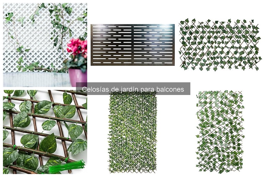 ¿Qué son las celosías de jardín para balcones?