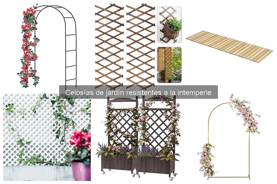 ¿Qué son las celosías de jardín resistentes a la intemperie?