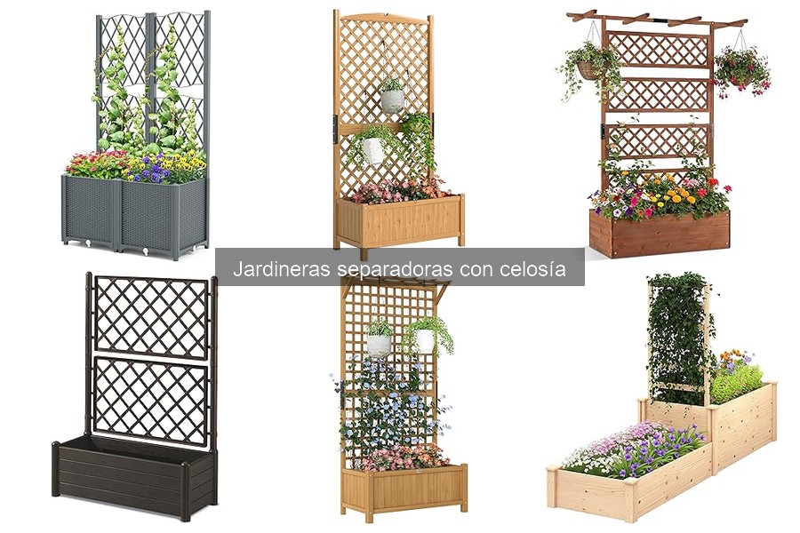 ¿Qué son las jardineras separadoras con celosía?