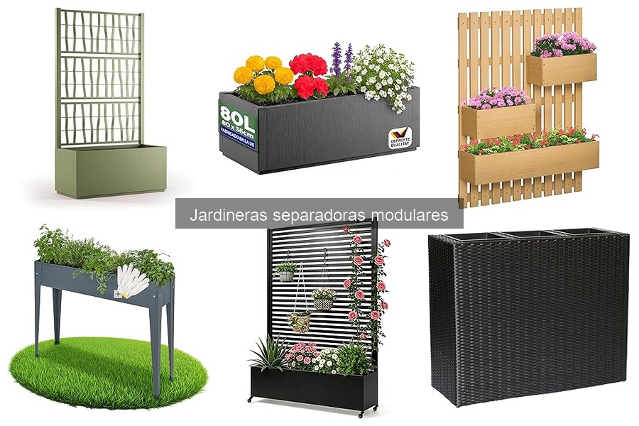 Qué son las jardineras separadoras modulares para exteriores