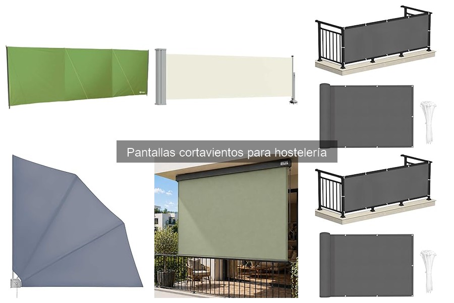 ¿Qué son las pantallas cortavientos para hostelería?