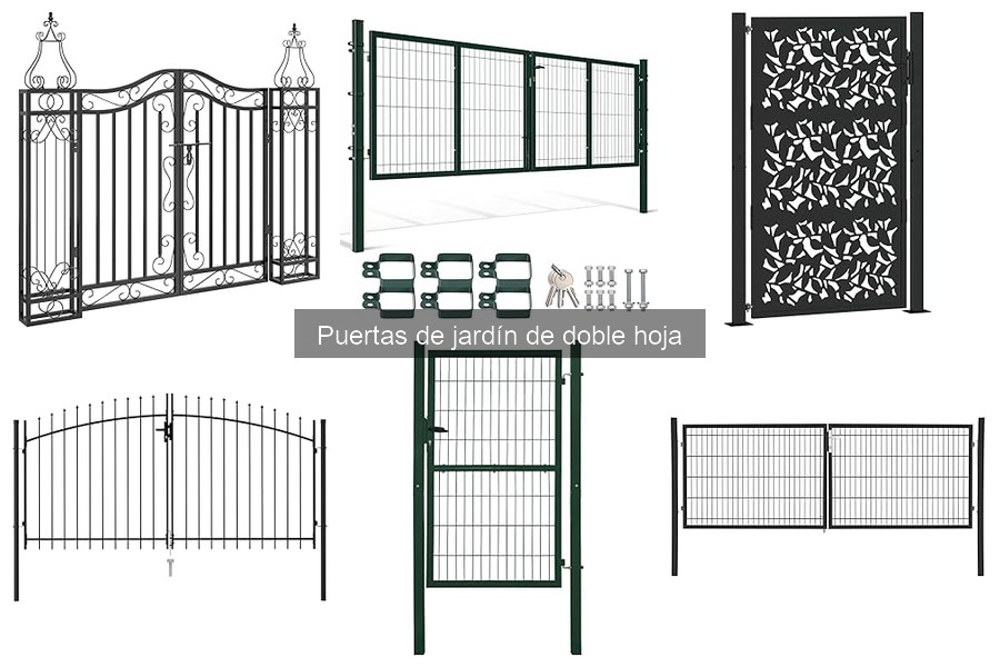 ¿Qué son las puertas de jardín de doble hoja?