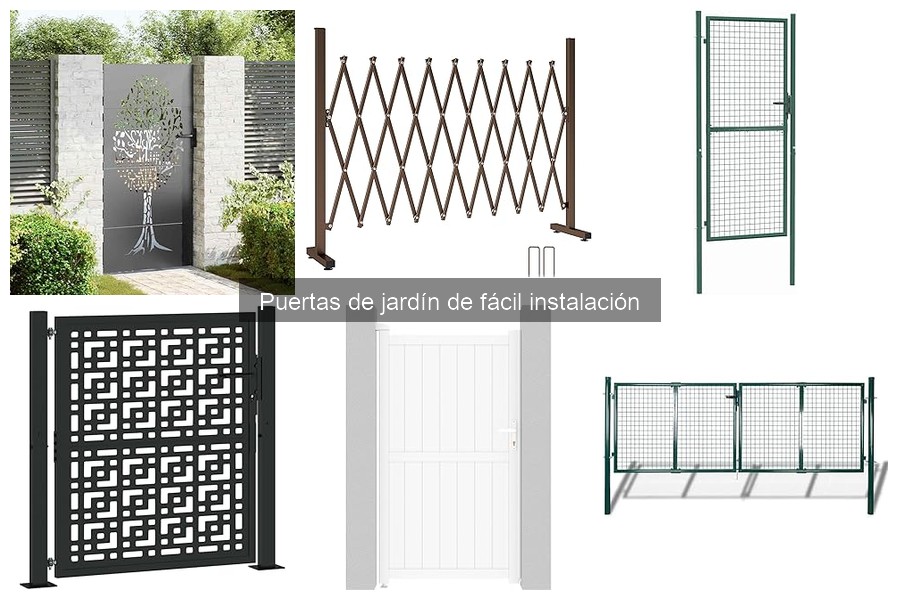 ¿Qué son las puertas de jardín de fácil instalación?