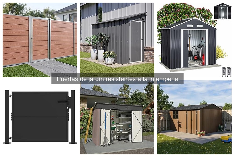 ¿Qué son las puertas de jardín resistentes a la intemperie?